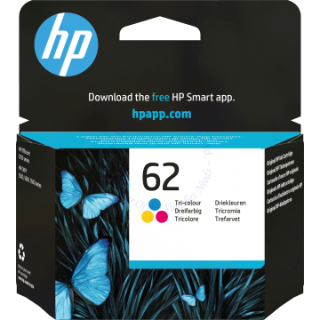 HP INK CARTRIDGE C2P06AA (62) TRI-COLOR