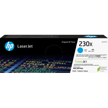 HP TONER W2301X/230X (4203/MFP4303) CYAN