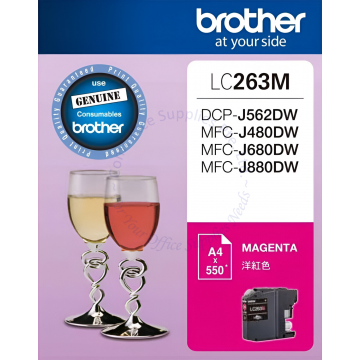BROTHER INK CARTRIDGE LC-263M MAGENTA