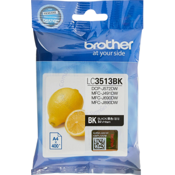BROTHER INK CARTRIDGE LC-3513BK BLACK