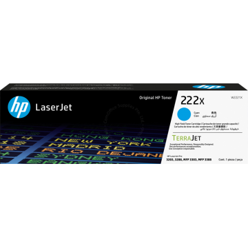 HP TONER W2221X/222X (3203/3288/MFP3303/MFP3388) CYAN