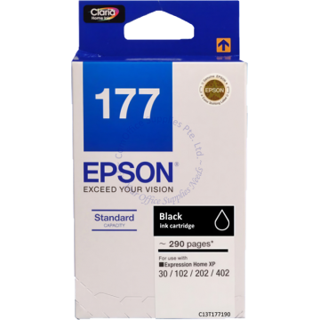 EPSON INK CARTRIDGE C13T177190 (177) BLACK