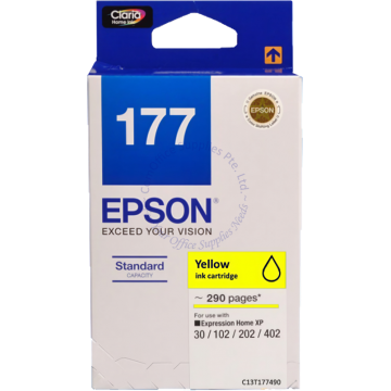 EPSON INK CARTRIDGE C13T177490 (177) YELLOW