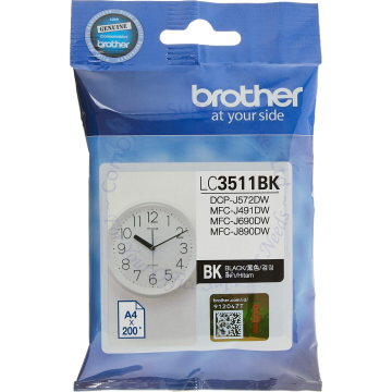 BROTHER INK CARTRIDGE LC-3511BK BLACK