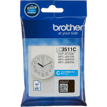 BROTHER INK CARTRIDGE LC-3511C CYAN