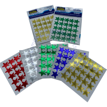 SUREMARK STAR SHAPE STICKER SQ-1590 (5s) - 5 COLORS