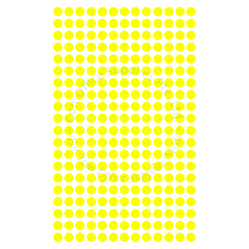 D-BEST FLUORESCENT COLOR LABEL 08MM (2,600s) - YELLOW