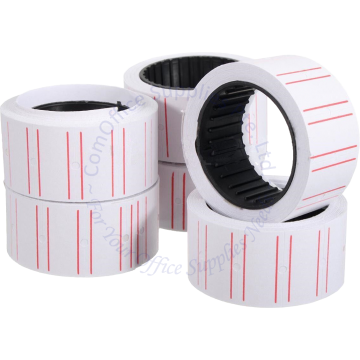 SUREMARK PRICE LABEL ROLL SQ-8860 (10s) - 2 RED LINES