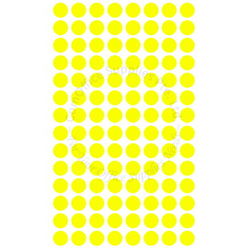 D-BEST FLUORESCENT COLOR LABEL 13MM (1,120s) - YELLOW