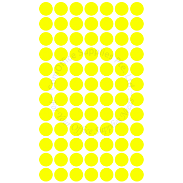 D-BEST FLUORESCENT COLOR LABEL 16MM (840s) - YELLOW