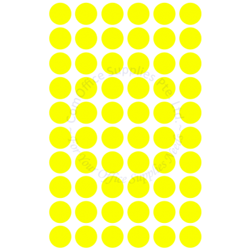 D-BEST FLUORESCENT COLOR LABEL 19MM (600s) - YELLOW