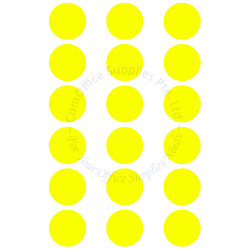 D-BEST FLUORESCENT COLOR LABEL 32MM (180s) - YELLOW