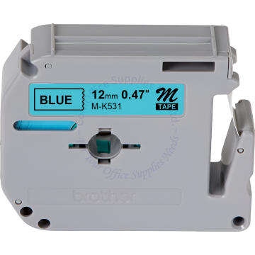 BROTHER M-TAPE 12MM M-K531 BLACK/BLUE