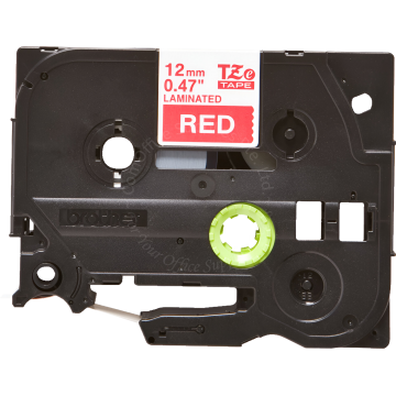BROTHER TAPE 12MM TZE-435 WHITE/RED