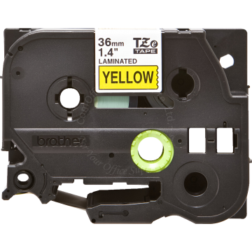 BROTHER TAPE 36MM TZE-661 BLACK/YELLOW