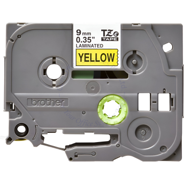 BROTHER TAPE 09MM TZE-621 BLACK/YELLOW