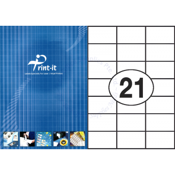 PRINT-IT LASER LABEL PI-2137-3 70x42.4MM