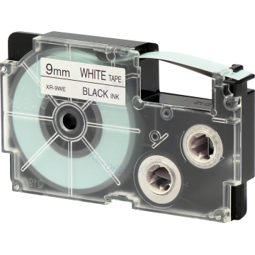 CASIO LABEL TAPE 09MM XR-9WE1 BLACK/WHITE