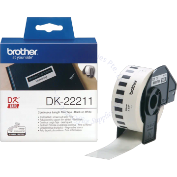 BROTHER WHITE CONTINUOUS FILM ROLL DK-22211 29MMx15.24M