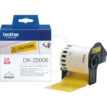 BROTHER YELLOW CONTINUOUS FILM ROLL DK-22606 62MMx15.24M