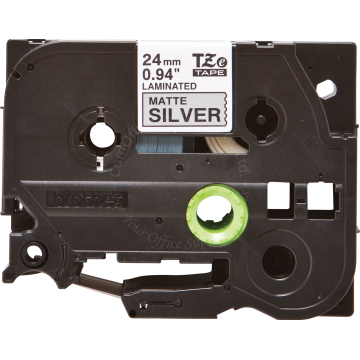 BROTHER TAPE 24MM TZE-M951 BLACK/SILVER