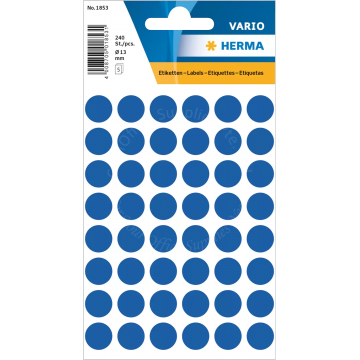 HERMA LABEL #1853 13MM DARK BLUE