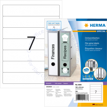 HERMA LABEL #4283 192x38MM