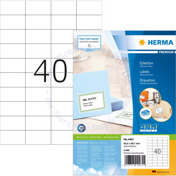 HERMA LABEL #4461 52.5x29.7MM