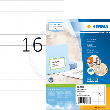 HERMA LABEL #4462 105x37MM