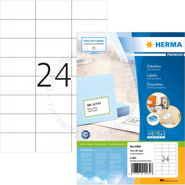 HERMA LABEL #4464 70x37MM