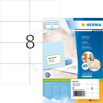 HERMA LABEL #4470 105x74MM
