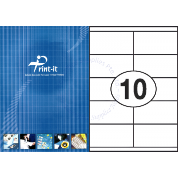 PRINT-IT LASER LABEL PI-1025-1 105x57MM