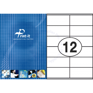 PRINT-IT LASER LABEL PI-1226-3 105x48MM