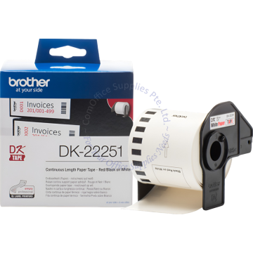 BROTHER CONTINUOUS PAPER ROLL DK-22251 62MMx15.24MMM