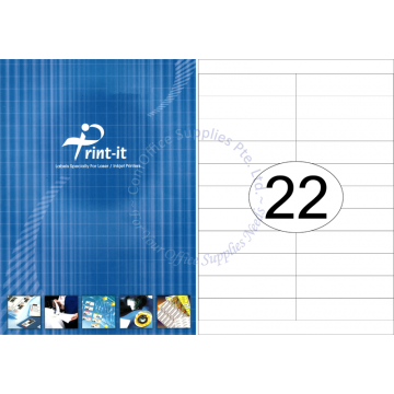 PRINT-IT LASER LABEL PI-22211 105x24.2MM