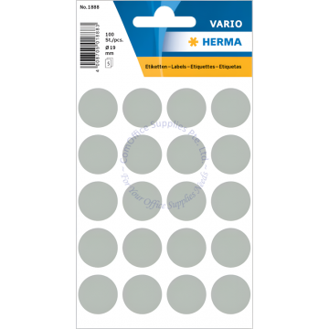 HERMA LABEL #1888 19MM GREY
