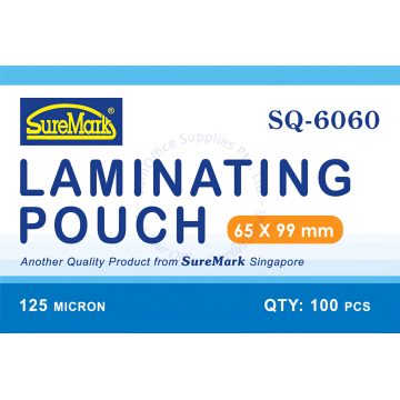 SUREMARK LAMINATING POUCH SQ-6060 65x99MM 125MIC