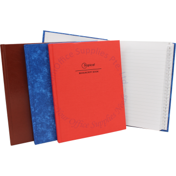 HARDCOVER INDEX BOOK A5 400PGS