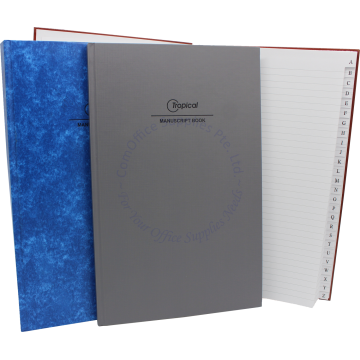 HARDCOVER INDEX BOOK F4 400PGS