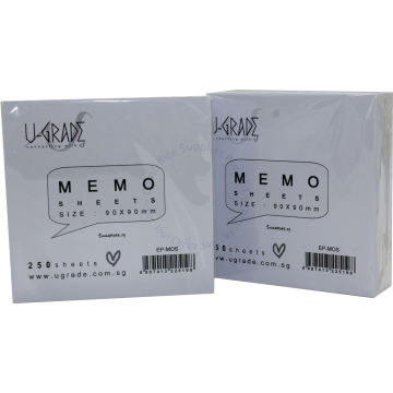 MEMO REFILL 3.5x3.5" COLOR/WHITE