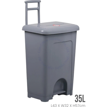 TOYOGO STEP BIN W/HANDLE 35L #1005