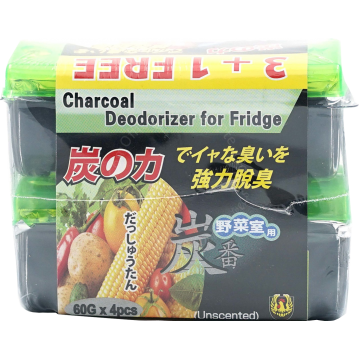G/ROOSTER CHARCOAL FRIDGE DEODORIZER 60G (4s)
