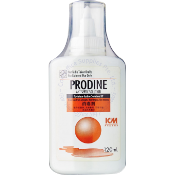 ICM PHARMA PRODINE ANTISEPTIC SOLUTION 120ML