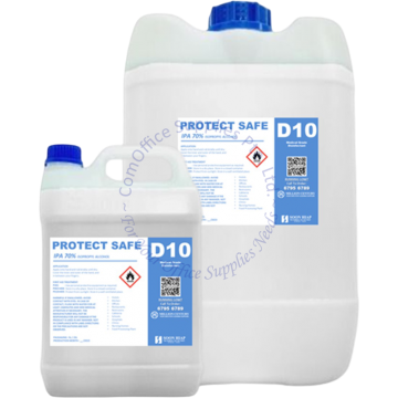 PROTECT SAFE SANITISER D10 5L (IPA70 MEDICAL GRADE DISINFECTANT)