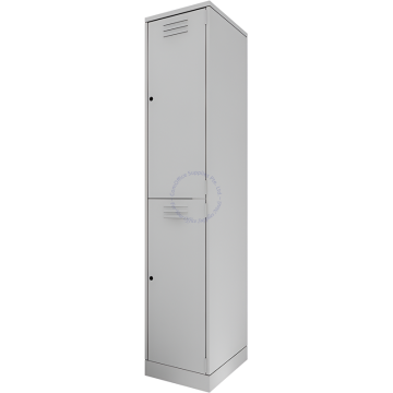 METAL FULL HEIGHT 2-DOOR LOCKER W380xD457xH1830MM