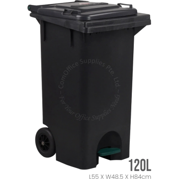 TOYOGO ROBUSTO RECYCLE STEP BIN W/WHEELS #1009 120L