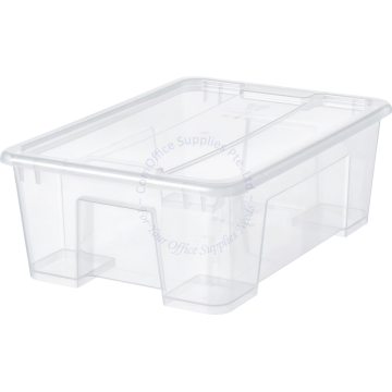SAMLA TRANSPARENT BOX W/LID 11L #494.408.37