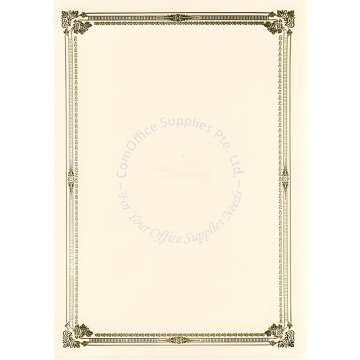 GOLD HOTSTAMP CERTIFICATE PAPER GDB-14