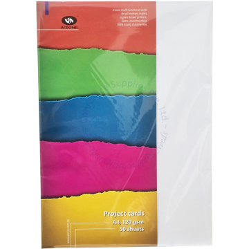 AZONE PROJECT CARDS PPC12A4 A4 120G (50s) - GREEN