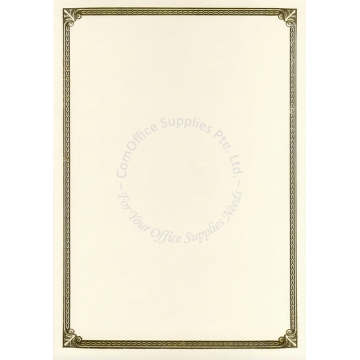 GOLD HOTSTAMP CERTIFICATE PAPER GDB-02